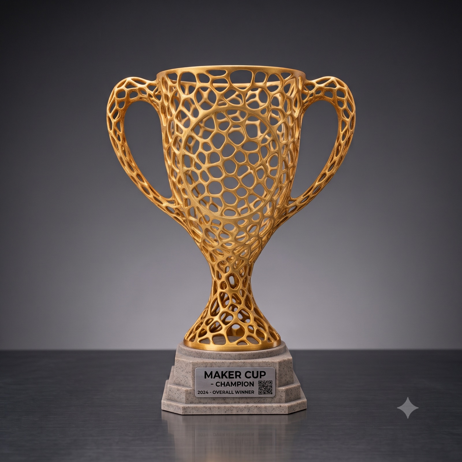 Maker Cup trophy concept, lattice