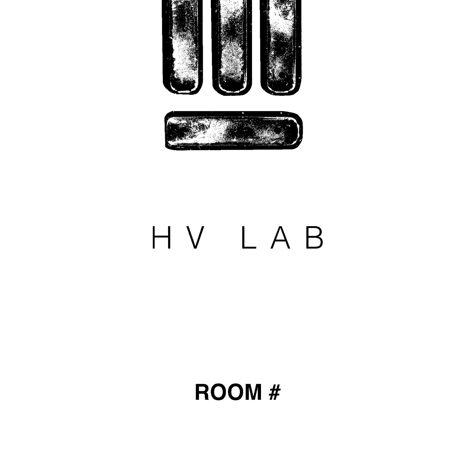 High-voltage lab door placard