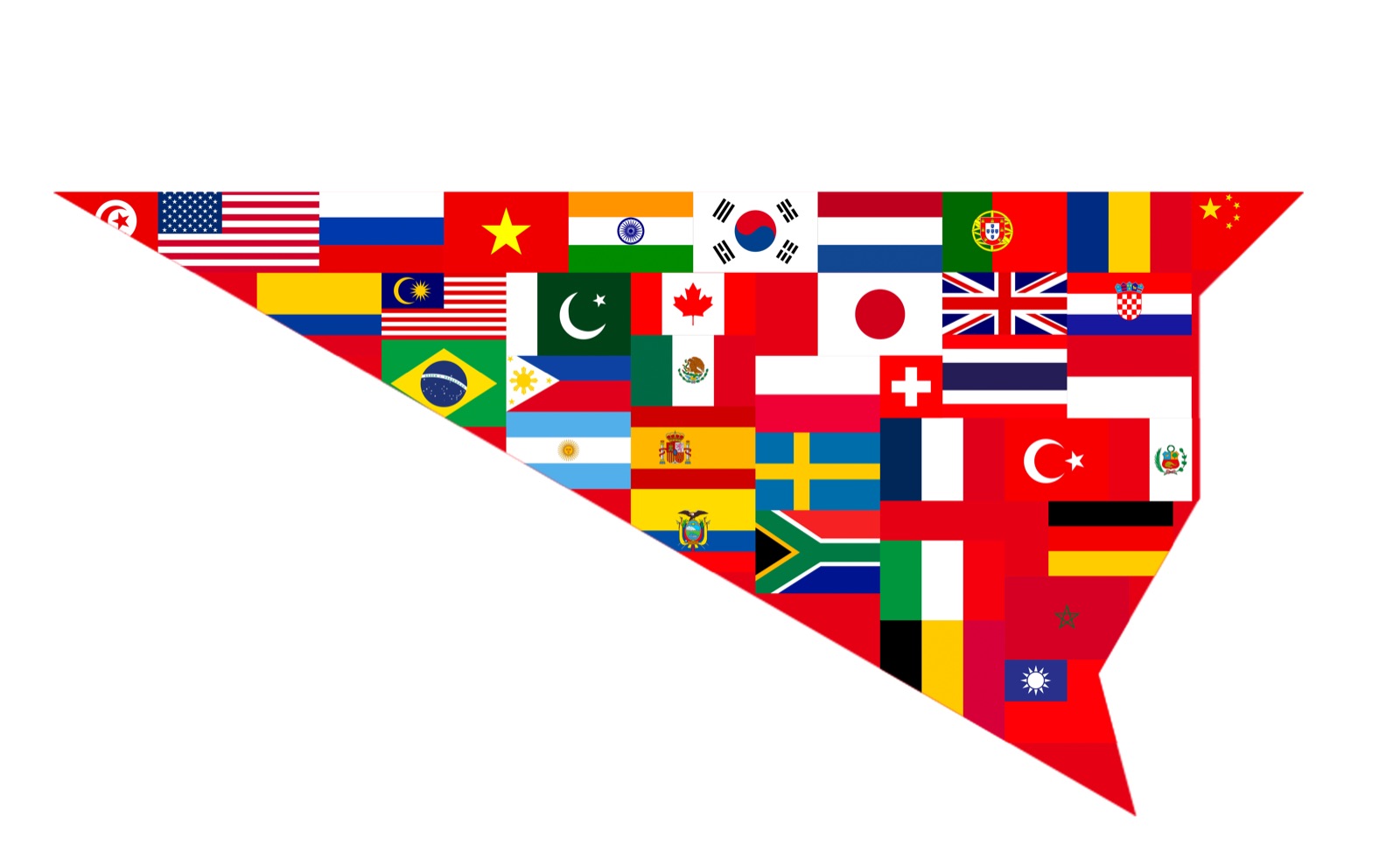 Conference flags and signage
